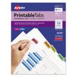 Avery Printable Plastic Tabs with Repositionable Adhesive - AVE16281
