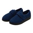 Silverts Mens Wide Antimicrobial Adjustable Slippers - Navy, Black