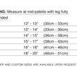 Hely & Weber Open Pop Hinged Stabilizer Inferior U size chart