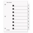 Cardinal QuickStep OneStep Printable Table of Contents and Dividers