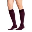Opaque Maternity Closed Toe Knee High Compression Stockings - Cranberry