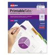 Avery Printable Plastic Tabs with Repositionable Adhesive - AVE16283