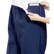 Womens Soft Knit Easy Access Pants - Navy