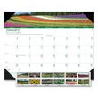 House of Doolittle Earthscapes 100% Recycled Gardens of the World Monthly Desk Pad Calendar