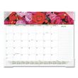 AT-A-GLANCE Floral Panoramic Desk Pad