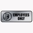 COSCO Brushed Metal Office Sign