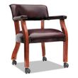 Alera Traditional Series Guest Arm Chair with Casters