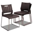 Alera Continental Series Plastic Perforated Back Stack Chair