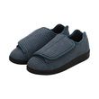 Silverts Mens Extra Wide Slip Resistant Slippers - Steel, Black