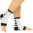 Vive Ankle Compression Socks - White w/ Black