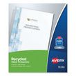 Avery Recycled Economy Weight Clear and Semi Clear Sheet Protector - AVE75539
