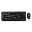 Adesso AKB-132CB Antimicrobial Multimedia Desktop Keyboard and Mouse