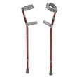 Drive Pediatric Forearm Crutches - Castle Red