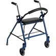 Drive Two Wheeled Walker with Seat - Blue