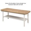 Clinton S-Series Straight Line Treatment Table with Full Shelf