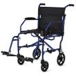 Shop Medline Ultralight Transport Wheelchair - Blue