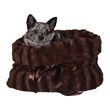 Mirage Reversible Snuggle Bugs Pet Bed in Brown Color