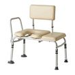 Medline Padded Transfer Bench with Commode Opening