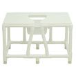 MJM International Bariatric Bedside Commode With Full Support Seat and Commode Opening