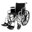 ITA-MED 16 Inch Premium Wheelchair with Chrome Plated Frame