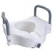 Cardinal Health Raised Toilet Seat with Lock and Padded Arm