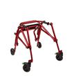 Klip Lightweight Posterior 4-Wheeled Walker With Seat - Seat-up