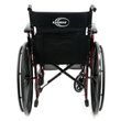 Back View of Karman Healthcare LT-770Q Red Streak Lightweight Compact Wheelchair