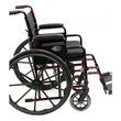 Side View of Karman Healthcare LT-770Q Red Streak Lightweight Compact Wheelchair