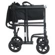 Folded Karman Healthcare T-2700  Detachable Arm Transport Wheelchair