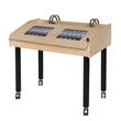 Childrens Factory Angeles 2-Station Double Wide Ipad Air Technology Table With Adjustable Legs