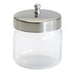 Graham-Field Unlabeled Flint Glass Dressing Jars With Covers