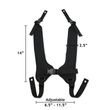Versatile Rear Pull Chest Harness-dimensions