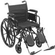 Drive Cruiser X4 Lightweight Dual-Axle Wheelchair With Elevating Legrests