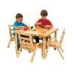 Childrens Factory Angeles Naturalwood Preschool Square Table And Chair Set