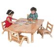 Childrens Factory Angeles Naturalwood Toddler Rectangle Table And Chair Set