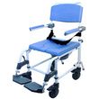 Healthline Non-Tilt Aluminum Shower Commode Chair With Four Way Seat
