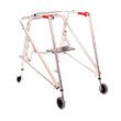  Kaye Posture Control Four Wheel Large Walker With Installed Silent Rear Wheel - Add-A-Seat