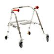 Kaye PostureRest Four Wheel Walker With Seat And Front Swivel Wheel For Pre Adolescent - Guide Handle