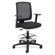 HON VL515 Mid-Back Mesh Task Stool with Fixed Arms