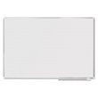 MasterVision Ruled Magnetic Steel Dry Erase Planning Board