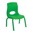 Childrens Factory Angeles Myposture Eight-Inch High Chair - Green