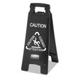 Rubbermaid Commercial Executive 2-Sided Multi-Lingual Caution Sign