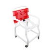 Duralife Shower Chair Lipstick Red Mesh