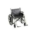 Nova Medical Standard Manual Steel Wheelchair With Dual Cross Bar