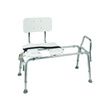 Mabis DMI Heavy-Duty Sliding Transfer Bench with Cut-Out Seat