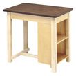 Bailey End Shelf Taping Table With H Brace