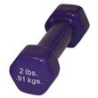CanDo Vinyl Coated Solid Iron Dumbbell - 2lbs