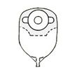 Nu-Hope Convex Round Post-Operative Adult Urinary Pouch with Flutter Valve
