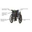 Responsive Respiratory Single D E Wheelchair Cylinder Carrier