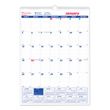 Brownline Twin Wirebound Wall Calendar, One Month per Page